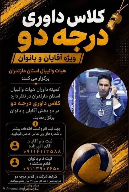اطلاعيه كلاس داوری درجه دو